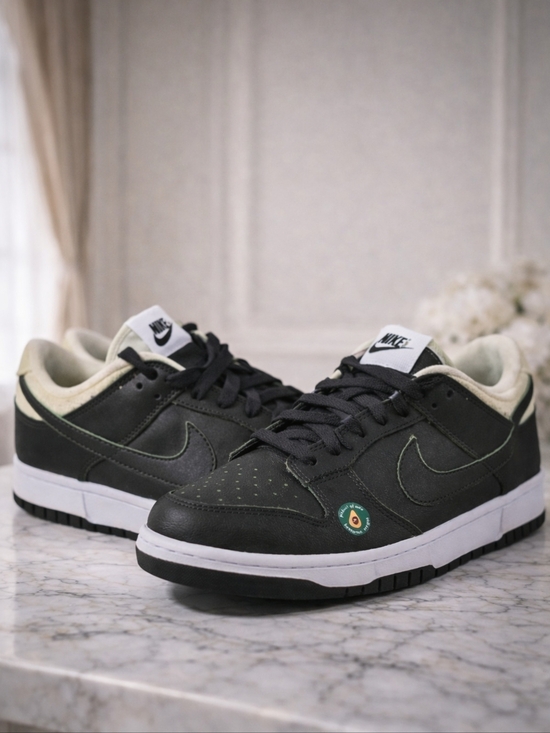 Nike Shoes - Nike Dunk Low Black Green Glow Avocado Certified Fresh Sneakers Women’s 7.5